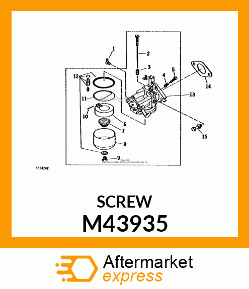 ADJUSTER, IDLE ADJUSTING NEEDLE M43935