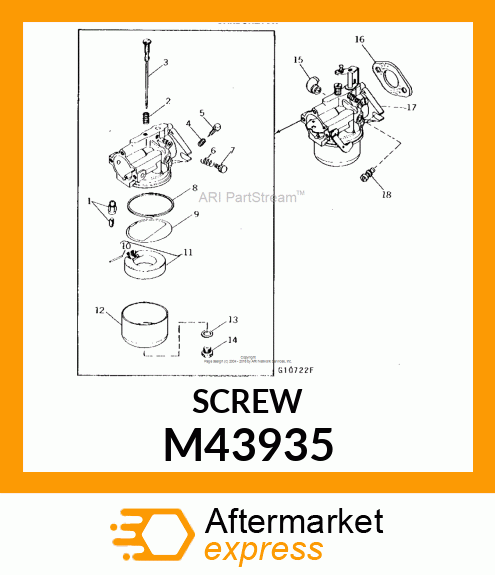 ADJUSTER, IDLE ADJUSTING NEEDLE M43935