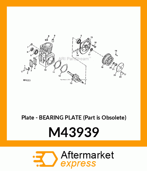 Plate - BEARING PLATE (Part is Obsolete) M43939