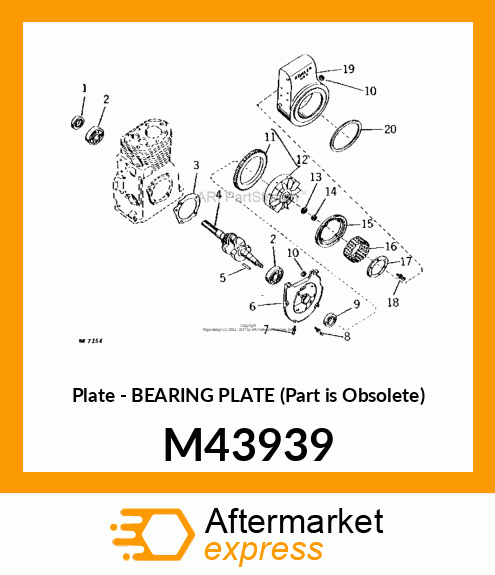 Plate - BEARING PLATE (Part is Obsolete) M43939