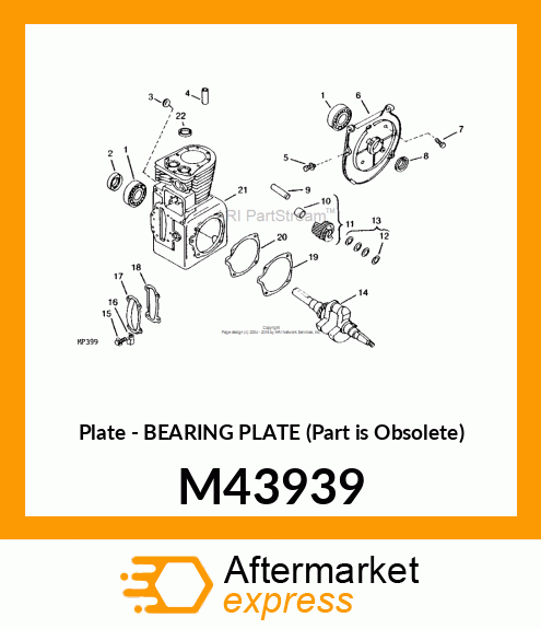 Plate - BEARING PLATE (Part is Obsolete) M43939