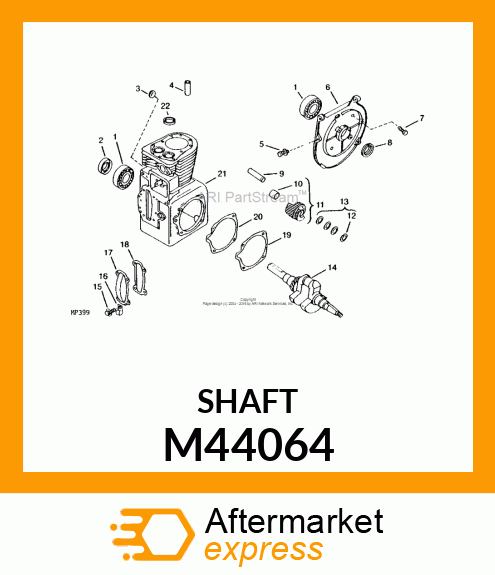 STUB SHAFT M44064