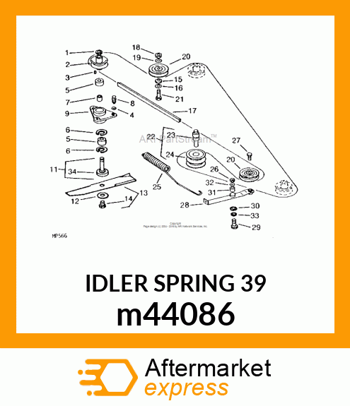 IDLER SPRING 39 m44086