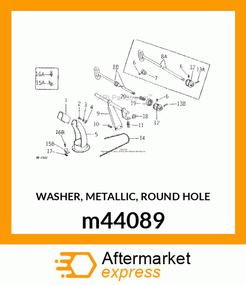 WASHER, METALLIC, ROUND HOLE m44089