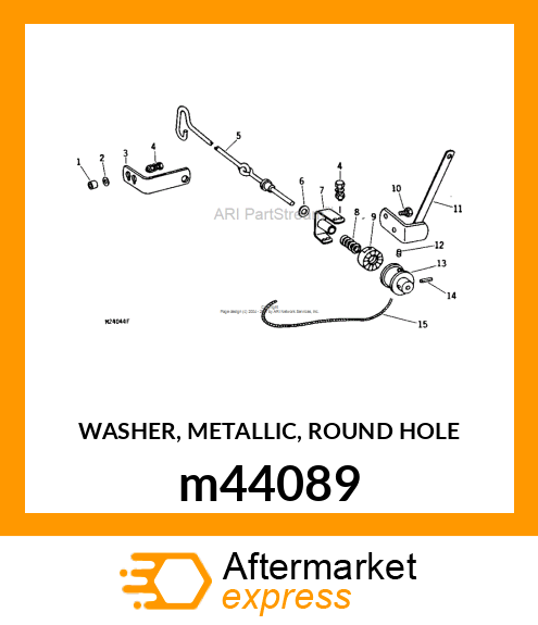 WASHER, METALLIC, ROUND HOLE m44089