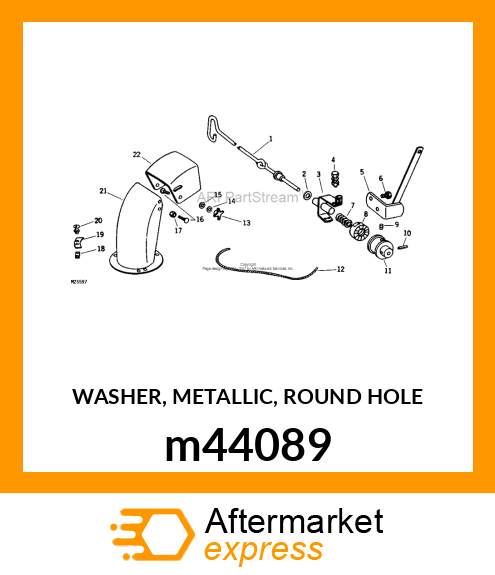 WASHER, METALLIC, ROUND HOLE m44089