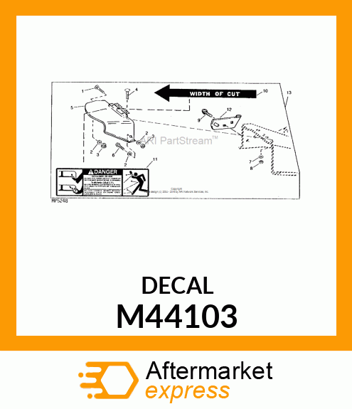 Label - ARROW LABEL *SS* M44103