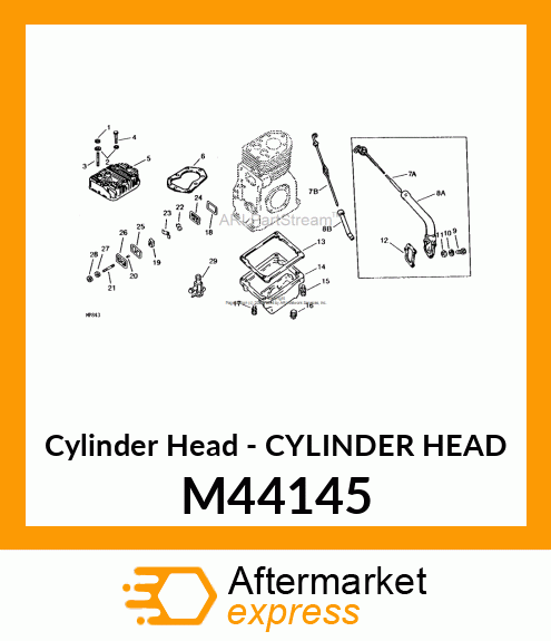 Cylinder Head - CYLINDER HEAD M44145
