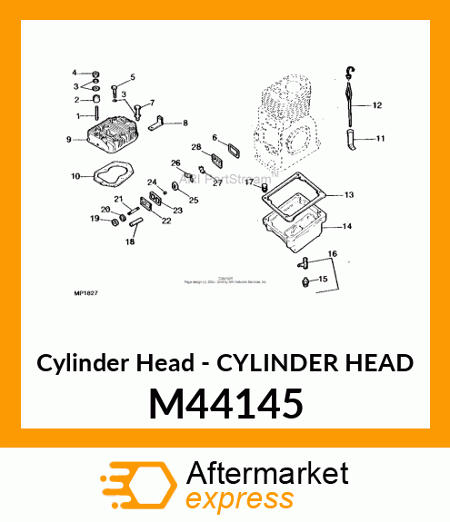 Cylinder Head - CYLINDER HEAD M44145