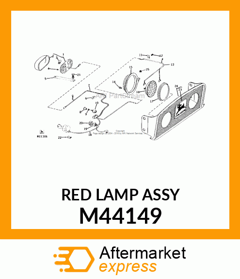 Lens - TAILLIGHT LENS M44149