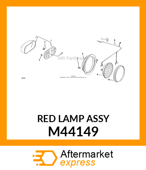 Lens - TAILLIGHT LENS M44149