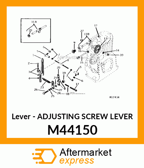 Lever - ADJUSTING SCREW LEVER M44150