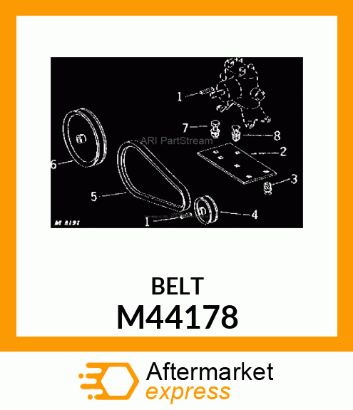V-Belt - "V" BELT (Part is Obsolete) M44178