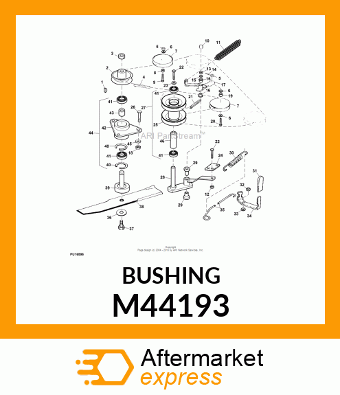 BUSHING, IDLER M44193