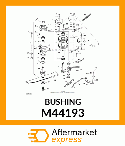 BUSHING, IDLER M44193