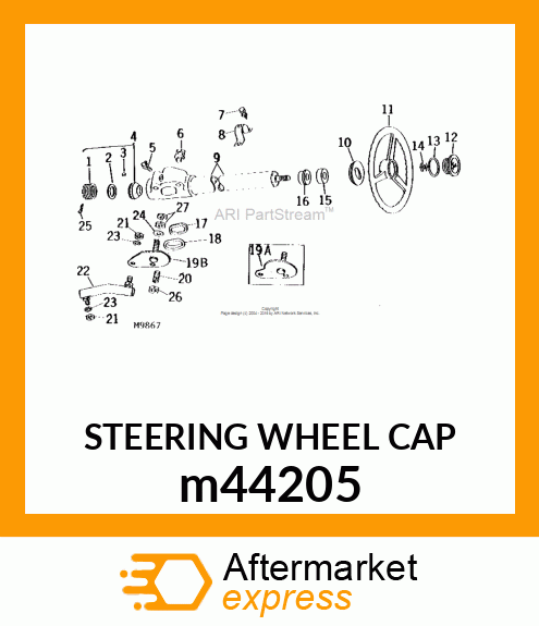 STEERING WHEEL CAP m44205