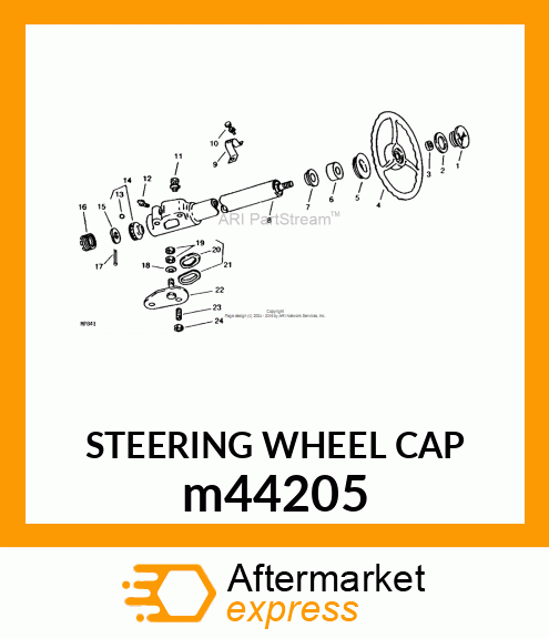 STEERING WHEEL CAP m44205