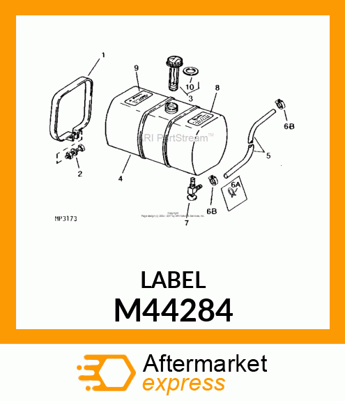 LABEL, FUSED REGULATOR M44284