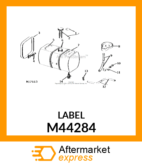 LABEL, FUSED REGULATOR M44284