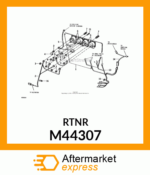 RETAINER, HARNESS M44307