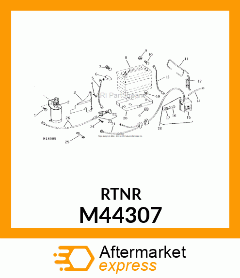 RETAINER, HARNESS M44307