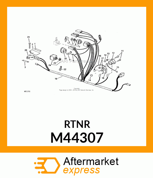 RETAINER, HARNESS M44307