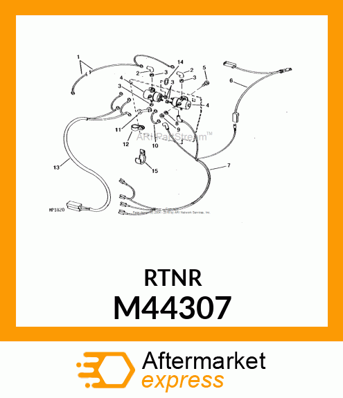 RETAINER, HARNESS M44307