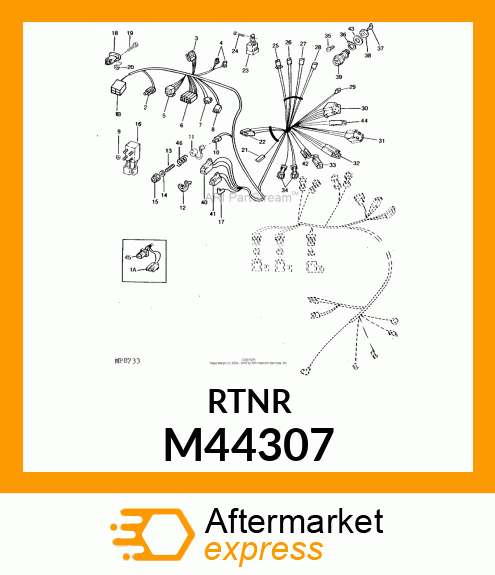 RETAINER, HARNESS M44307