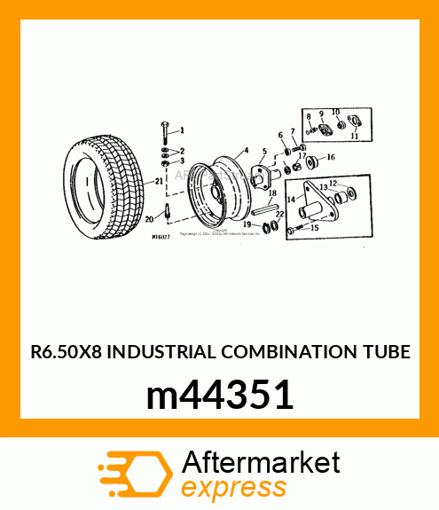 R6.50X8 INDUSTRIAL COMBINATION TUBE m44351