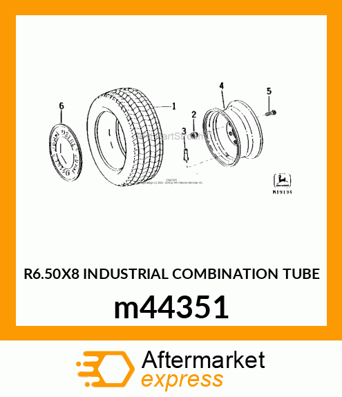 R6.50X8 INDUSTRIAL COMBINATION TUBE m44351