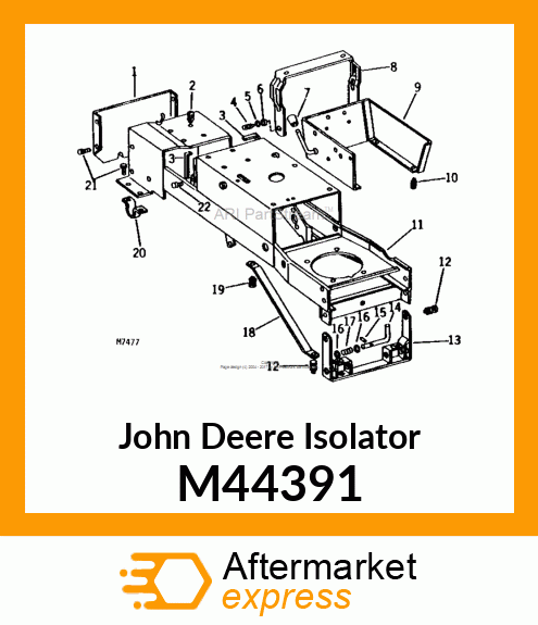 ISOLATOR, 10 FOOT CHANNEL M44391