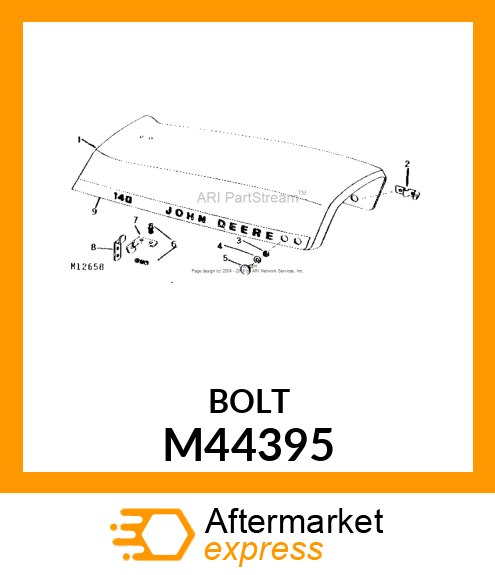 HOOD MOUNTING BOLT M44395