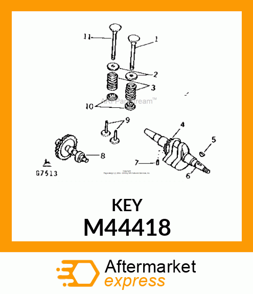 FLYWHEEL KEY M44418