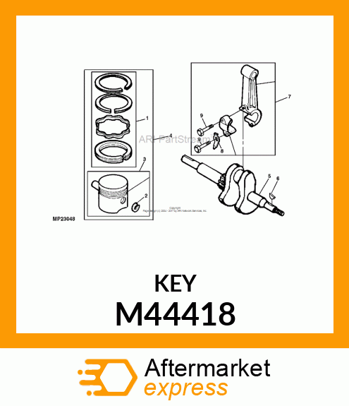 FLYWHEEL KEY M44418