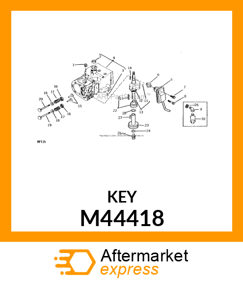 FLYWHEEL KEY M44418