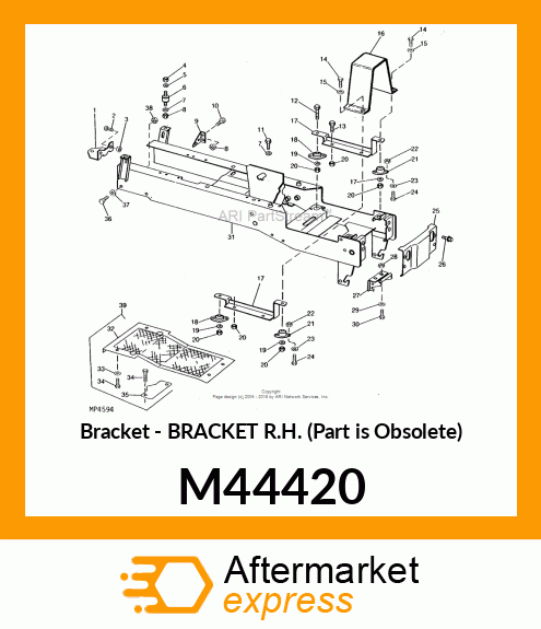 Bracket - BRACKET R.H. (Part is Obsolete) M44420