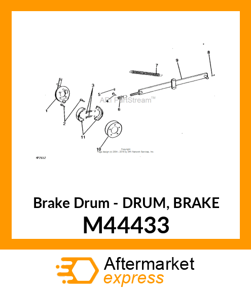 Brake Drum - DRUM, BRAKE M44433