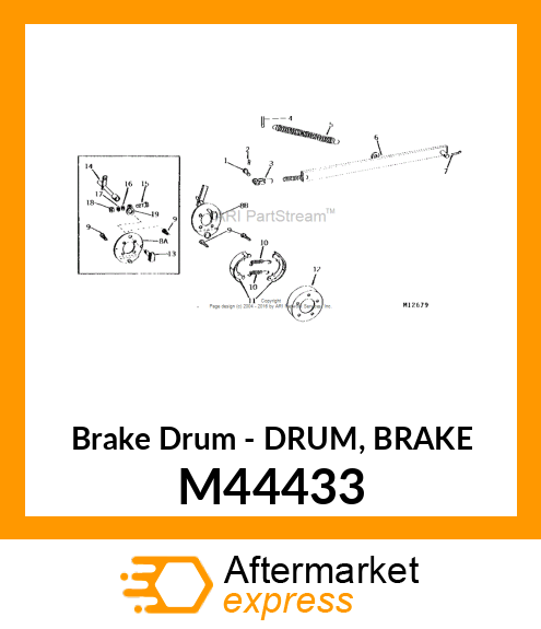 Brake Drum - DRUM, BRAKE M44433