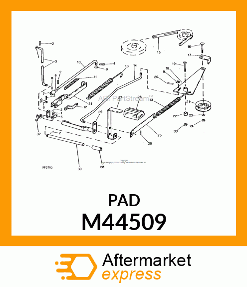 PAD, PEDAL M44509