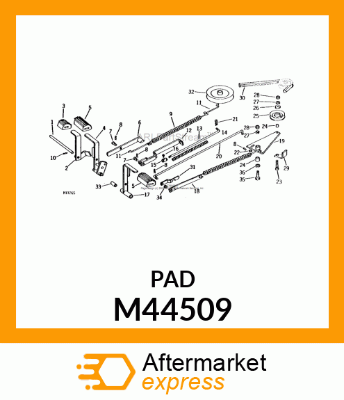 PAD, PEDAL M44509