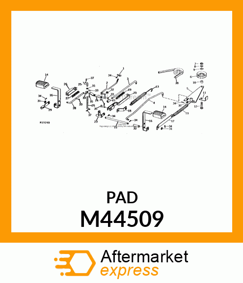 PAD, PEDAL M44509