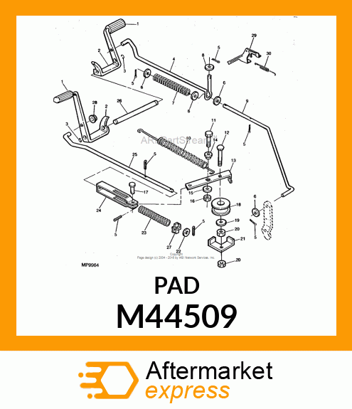 PAD, PEDAL M44509