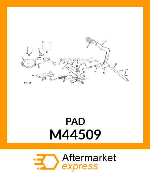 PAD, PEDAL M44509