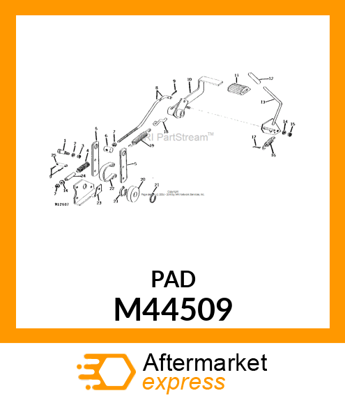 PAD, PEDAL M44509