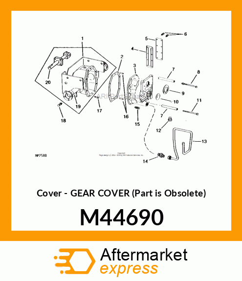 Cover - GEAR COVER (Part is Obsolete) M44690