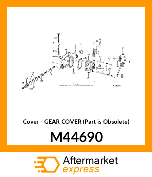Cover - GEAR COVER (Part is Obsolete) M44690