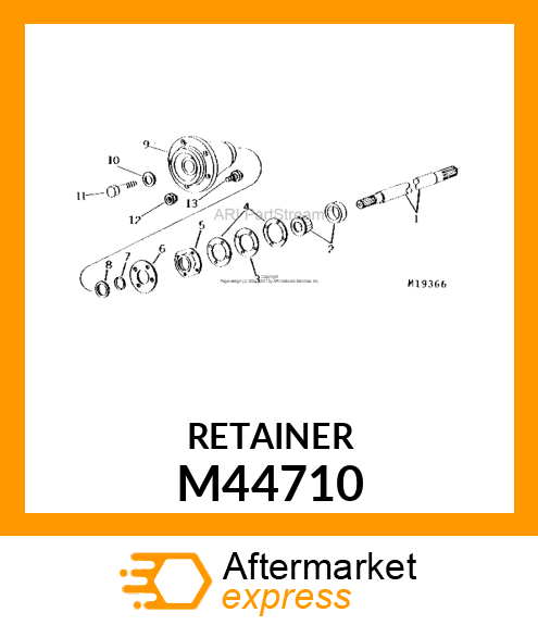 Washer - BEARING RETAINER M44710