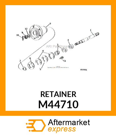 Washer - BEARING RETAINER M44710