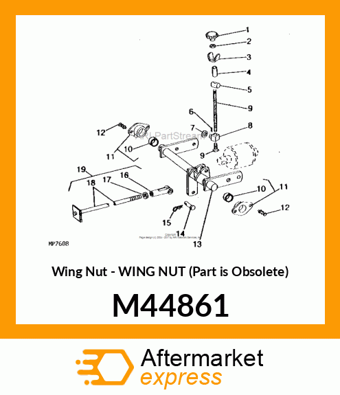 Wing Nut - WING NUT (Part is Obsolete) M44861