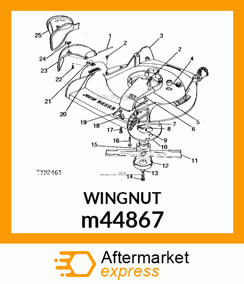 NUT, FORGED WING m44867